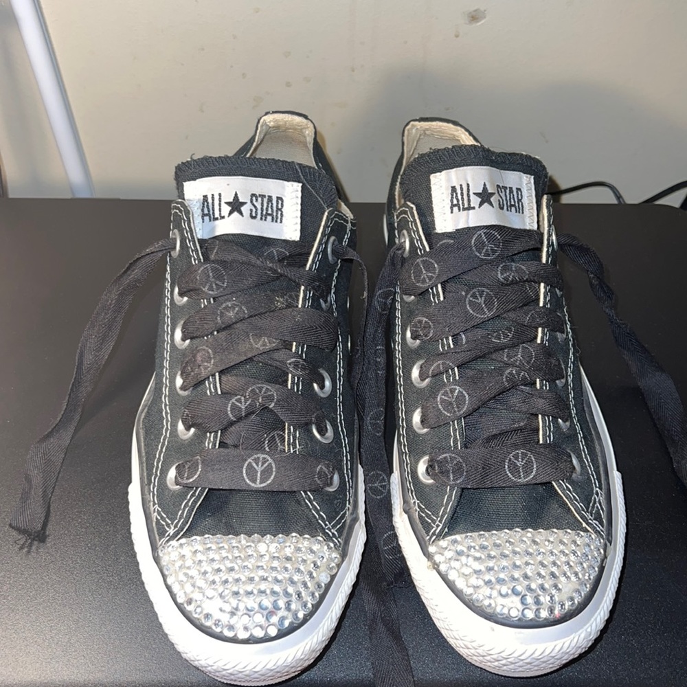 Blinged out converse